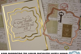 Tutorial by Becca Feeken - How to Add Borders to your Die Cuts with a Minc Machine - www.amazingpapergrace.com